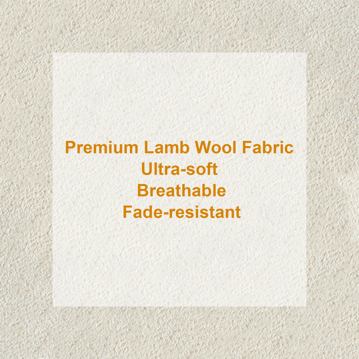 Modern Lamb Wool Fabric 3 Seater Sofa