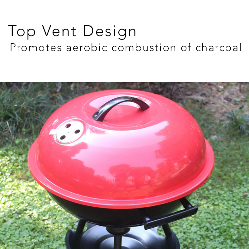 Medium-Sized Portable Apple Grill – Triangular Round Outdoor BBQ Grill for Camping & Picnics