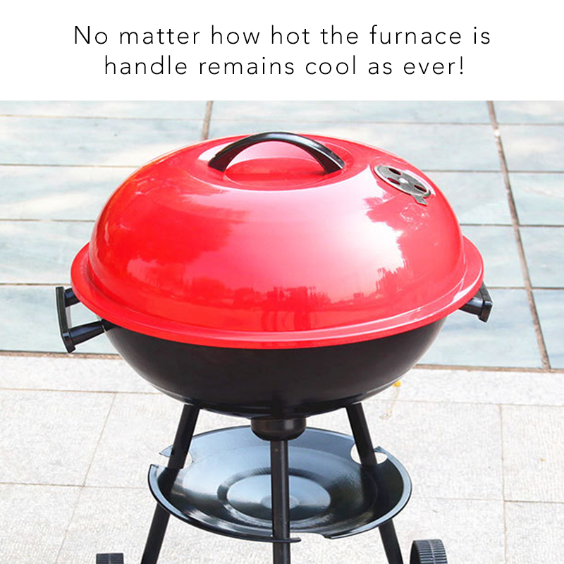 Medium-Sized Portable Apple Grill – Triangular Round Outdoor BBQ Grill for Camping & Picnics