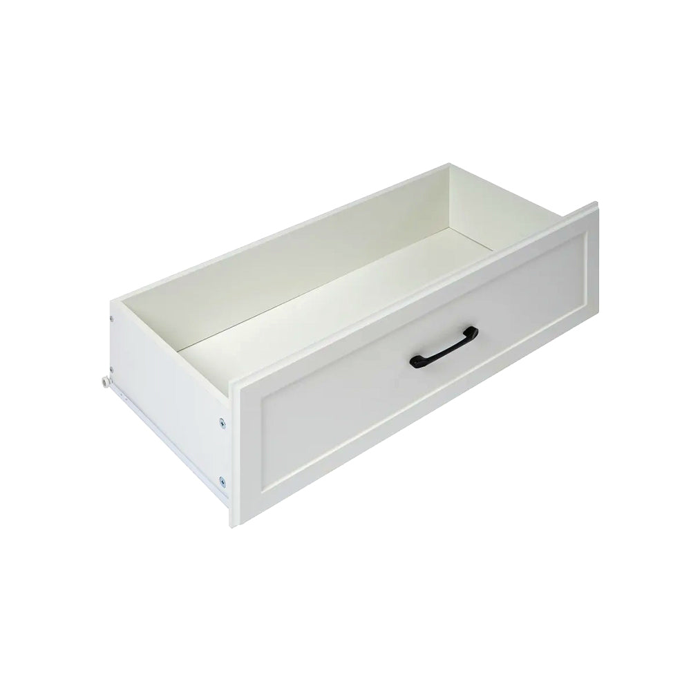 Modern White Storage Cabinet with 5 Drawers & Side Door – Stylish Bedroom Dresser Organizer