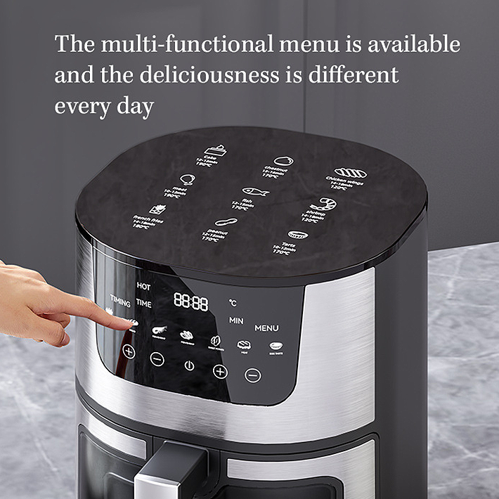 7 Litre Large Capacity Digital Air Fryer – Stainless Steel Basket & LCD Control Panel