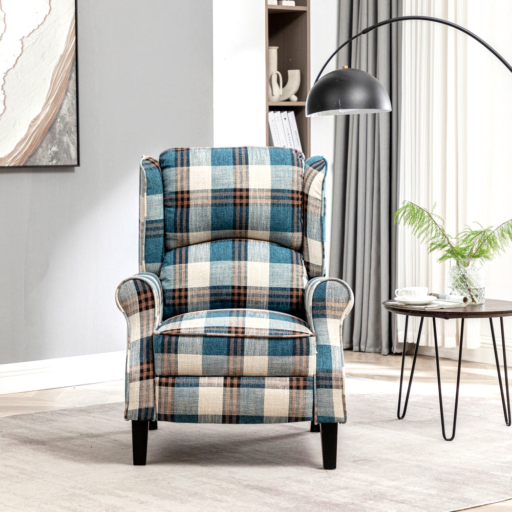 Mid Century Modern Upholstered Recliner Chair