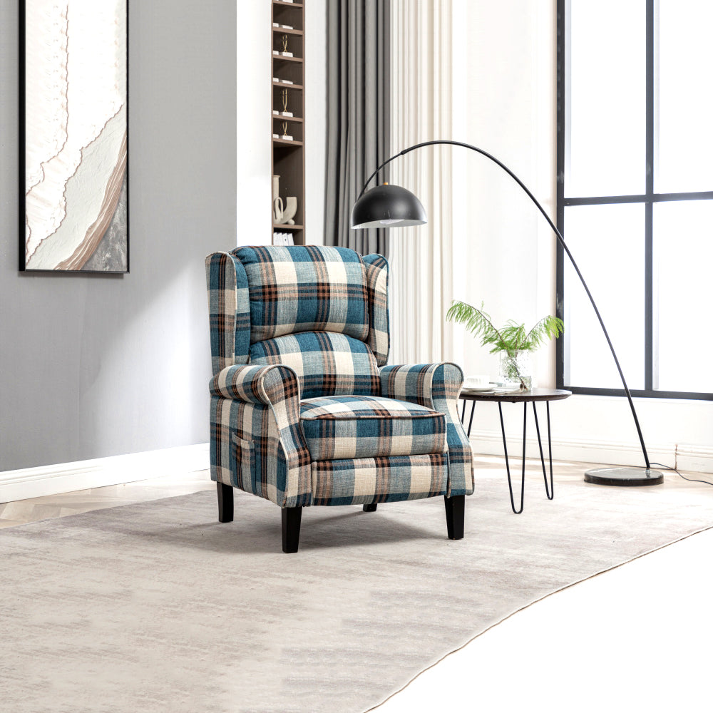 Mid Century Modern Upholstered Recliner Chair