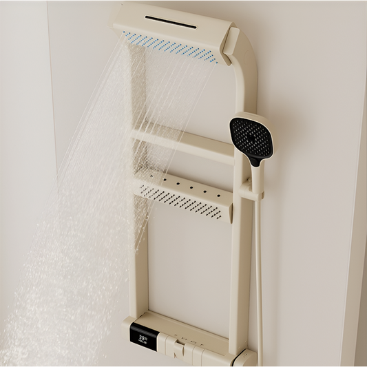 Multi-Functional Pressurized Shower Head Set – Double-Layer Storage for Bathroom