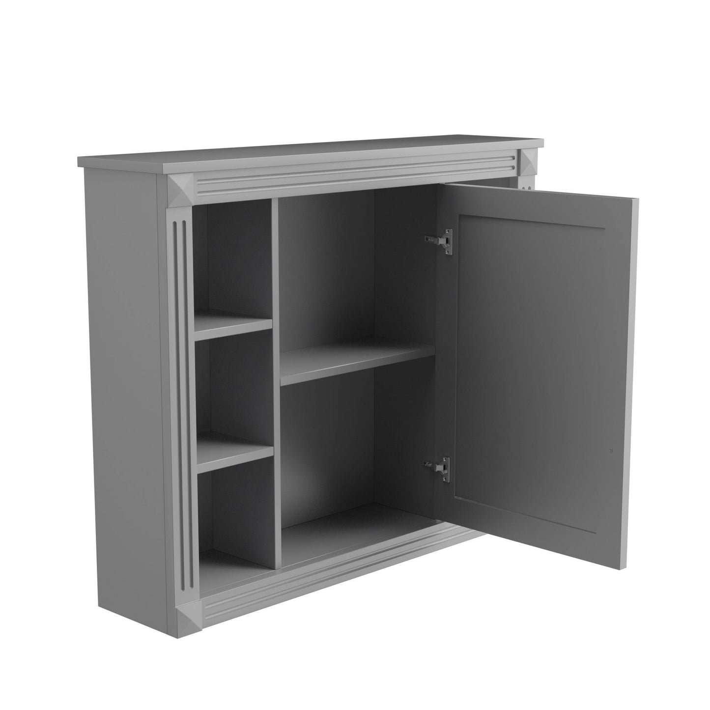 Wall Mounted Bathroom Storage Cabinet with Mirror – 8-Compartment Organizer for Toiletries & Essentials