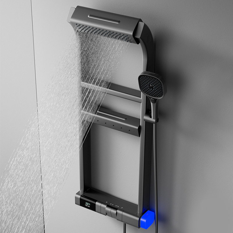 Multi-Functional Pressurized Shower Head Set – Double-Layer Storage for Bathroom