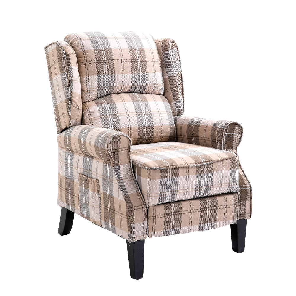Mid Century Modern Upholstered Recliner Chair