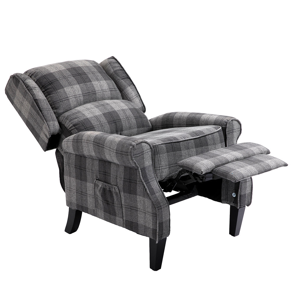 Mid Century Modern Upholstered Recliner Chair