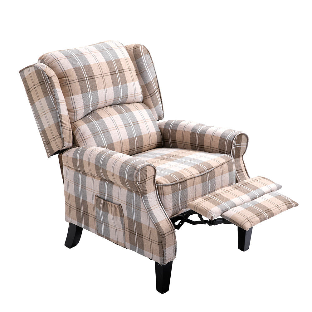 Mid Century Modern Upholstered Recliner Chair