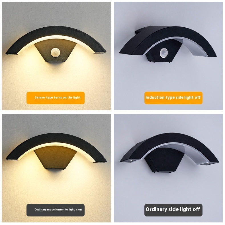 LED Outdoor Wall Light – Waterproof IP65 Warm Light (Available in Standard & Motion Sensor Versions)