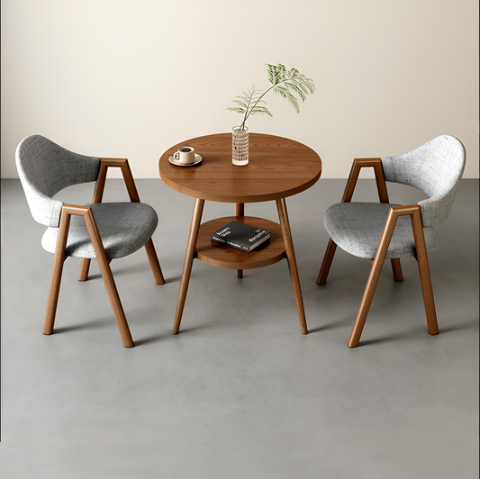 Minimalist Round Table and Chair Set – Ideal for Home, Offices And Balconies