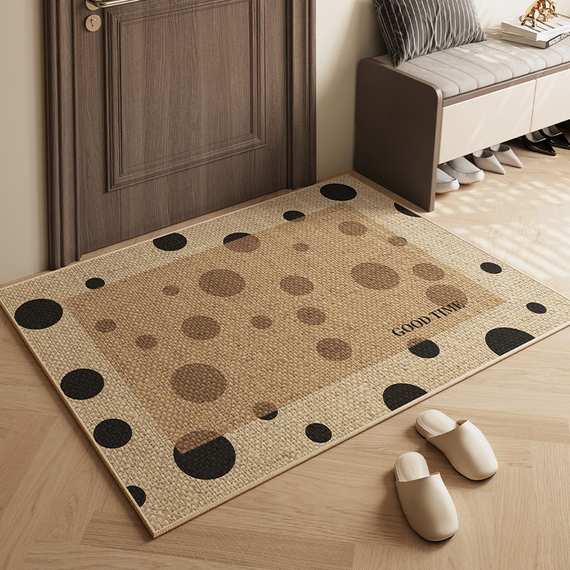 Japanese-style Entrance Door Mat Linen Entrance Mat Can Be Cut Cartoon Entrance Door Mat Log Wind Non-slip Carpet