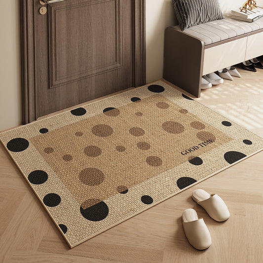 Japanese-style Entrance Door Mat Linen Entrance Mat Can Be Cut Cartoon Entrance Door Mat Log Wind Non-slip Carpet
