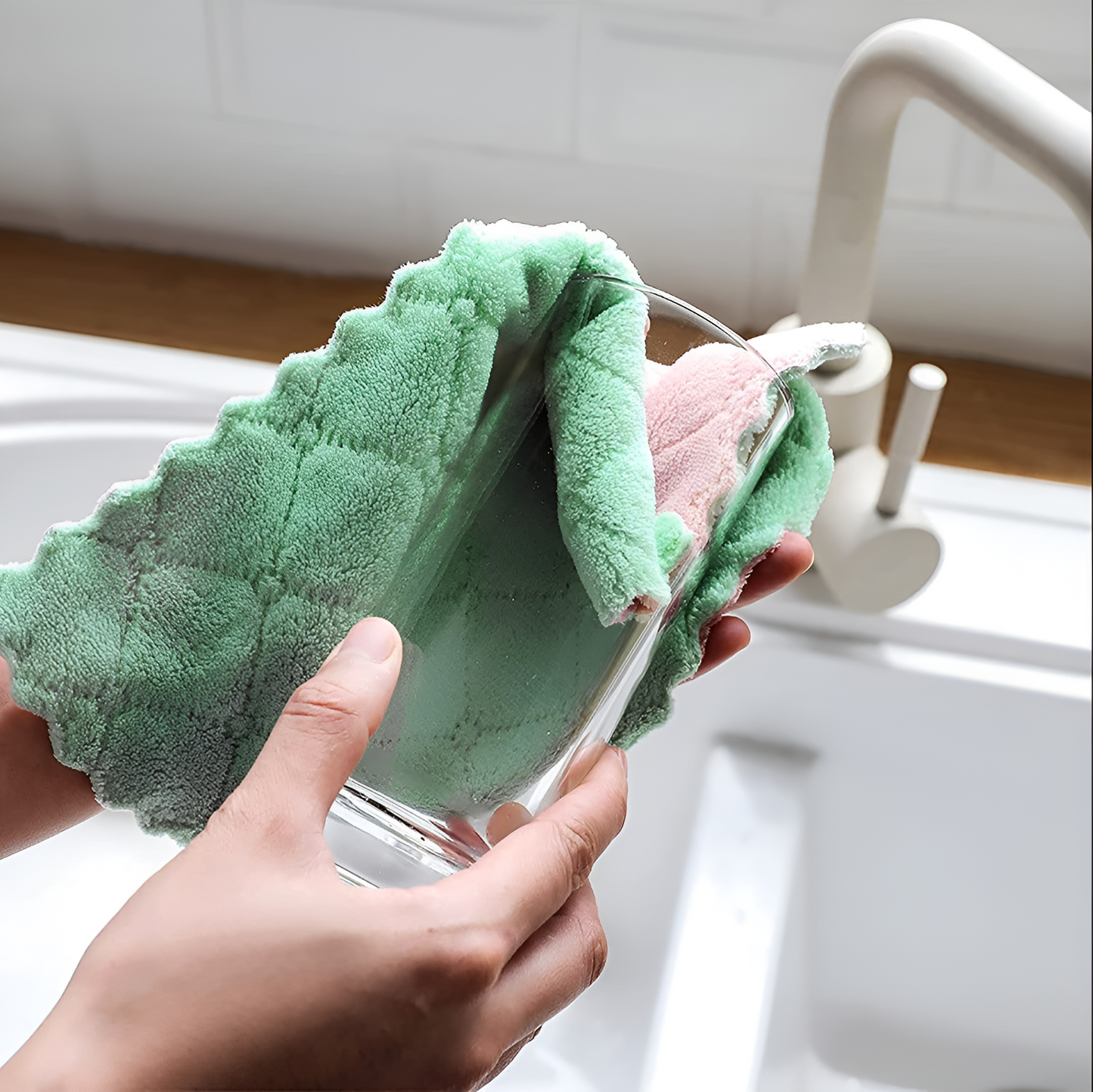 Set of 10 Kitchen Towels – Lint-Free Dish Cloths, Super Absorbent Hand Towels & Cleaning Rags for Home & Kitchen