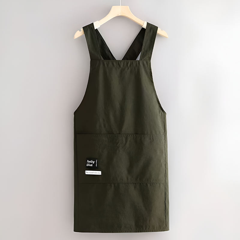 Splash-Proof Kitchen Apron – Fashionable Printed Cooking Workwear