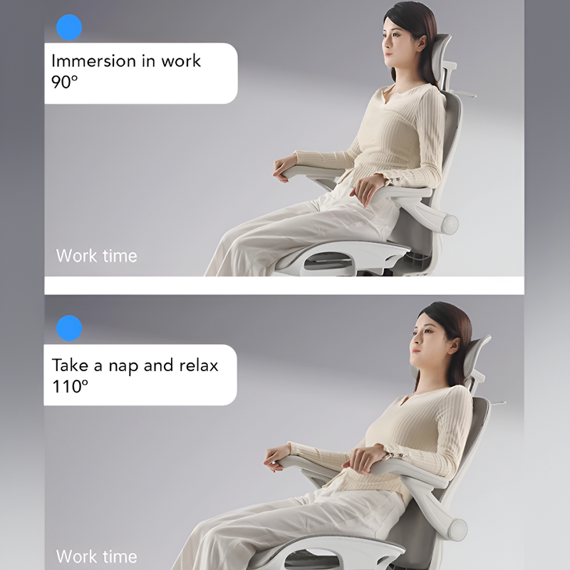 Ergonomic Mesh Office Chair with Headrest & Footrest – Reclining Computer Chair for Home Office & Gaming