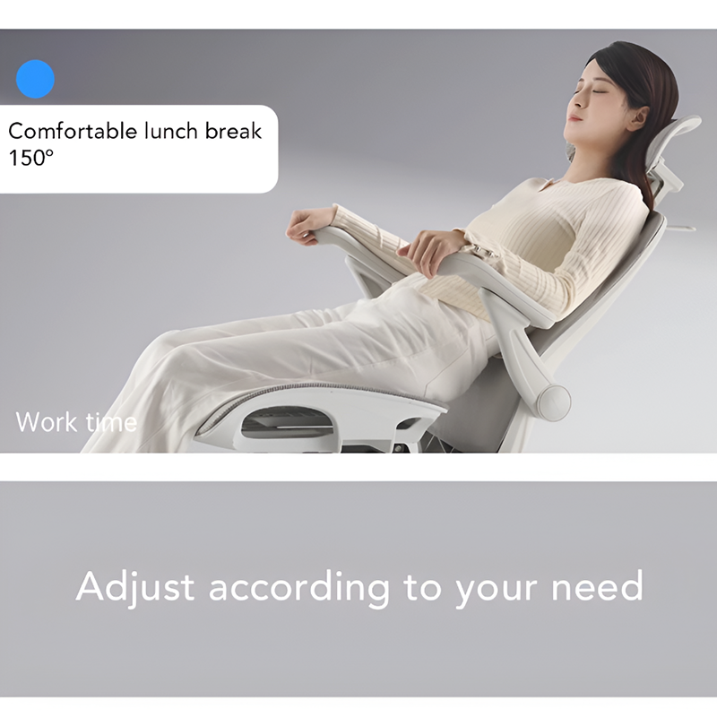 Ergonomic Mesh Office Chair with Headrest & Footrest – Reclining Computer Chair for Home Office & Gaming