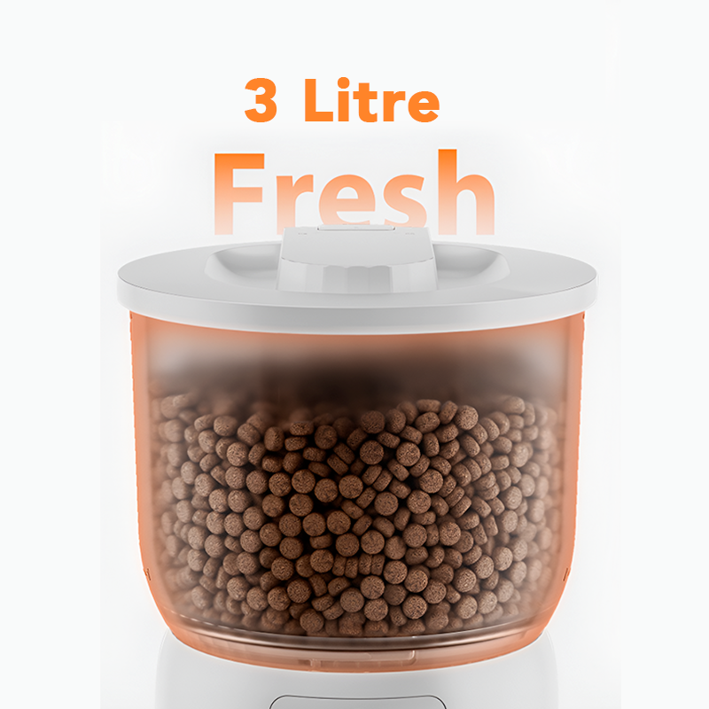 Smart Pet Feeder with Camera and Stainless Steel Bowl – 3L Capacity Automatic WiFi Cat & Dog Food Dispenser