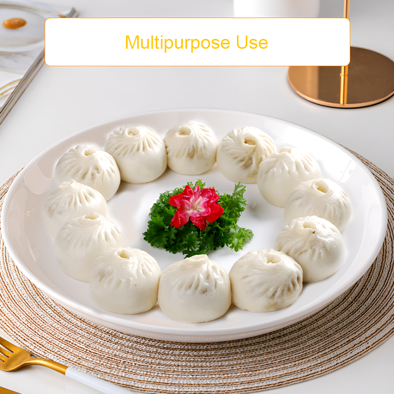 Set of 2 – Large Ceramic Serving Plate – Deep Round Dish