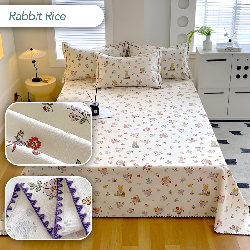 100% Cotton Coarse Cloth Summer Bedspread – Shell Edge Cool Mat & Linen Three-Piece Set – Great fit for Queen and King Beds