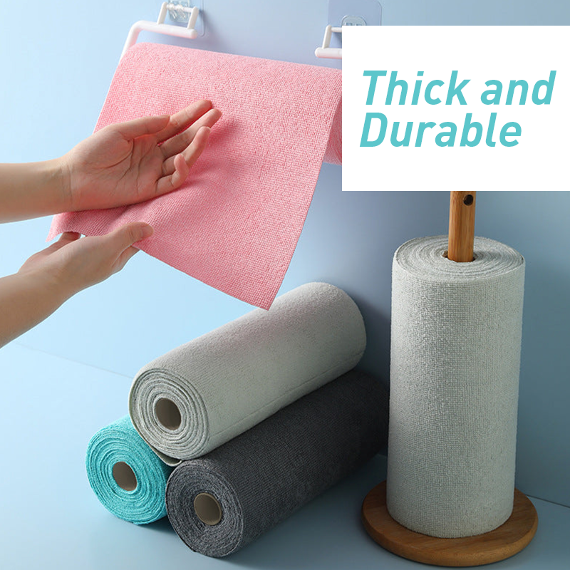 Thickened Hand-Tear Kitchen Rags – Oil-Free Disposable Dishcloths for Easy Cleaning