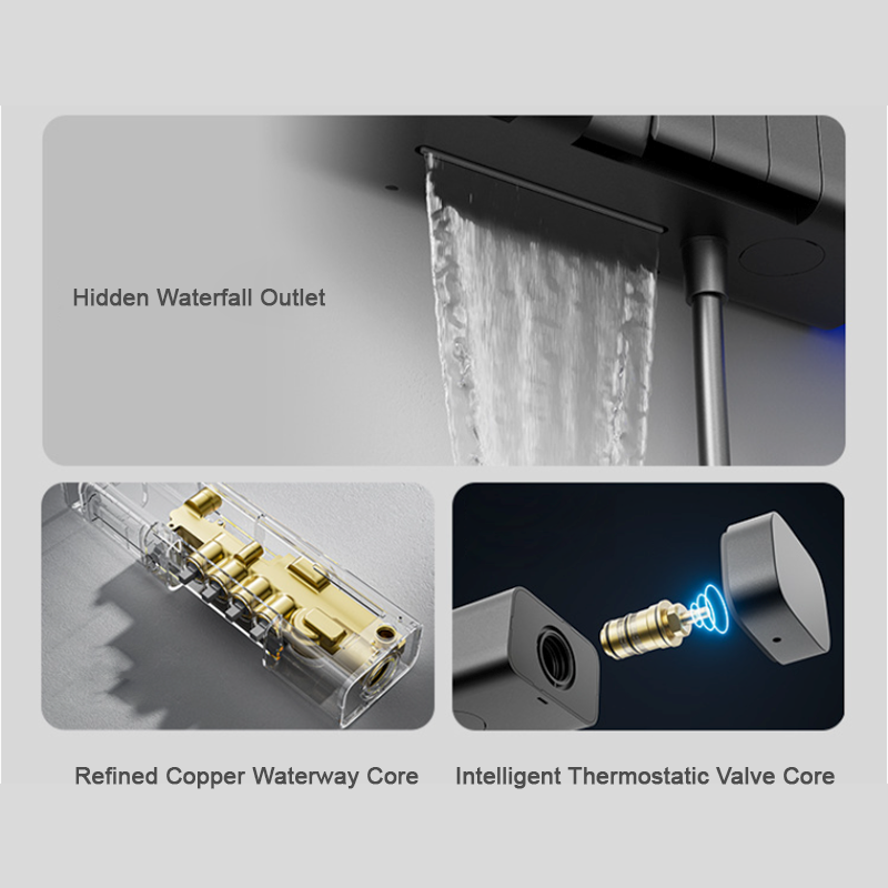 Multi-Functional Pressurized Shower Head Set – Double-Layer Storage for Bathroom