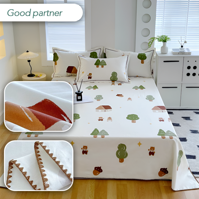 100% Cotton Coarse Cloth Summer Bedspread – Shell Edge Cool Mat & Linen Three-Piece Set – Great fit for Queen and King Beds