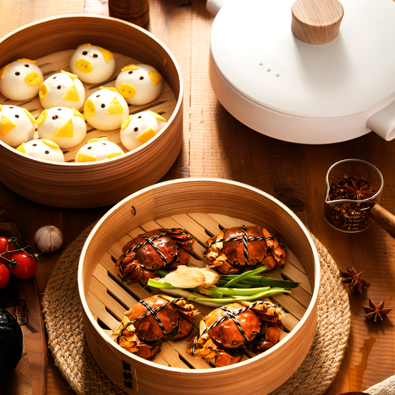Double-Layer Ceramic Steamer Casserole – High-Temperature Resistant Soup & Steaming Pot for Gas & Open Flame Cooking