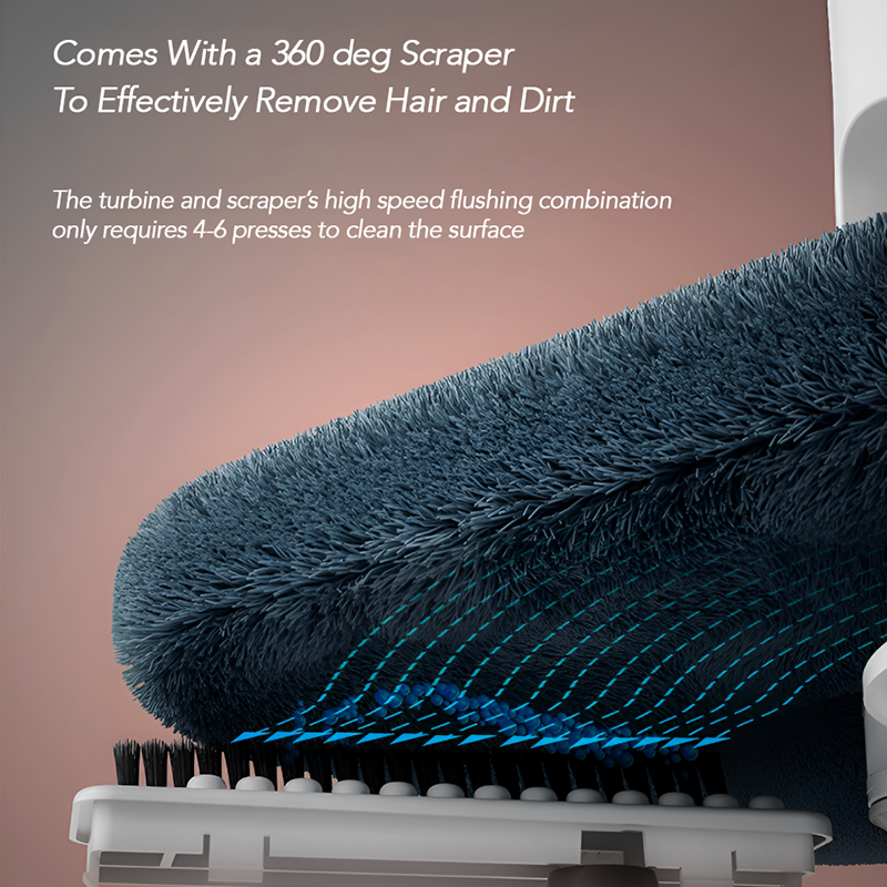 Self-Wringing Spin Mop with 5 Cotton Heads – Dual Water Tank Mop Bucket for Effortless Cleaning