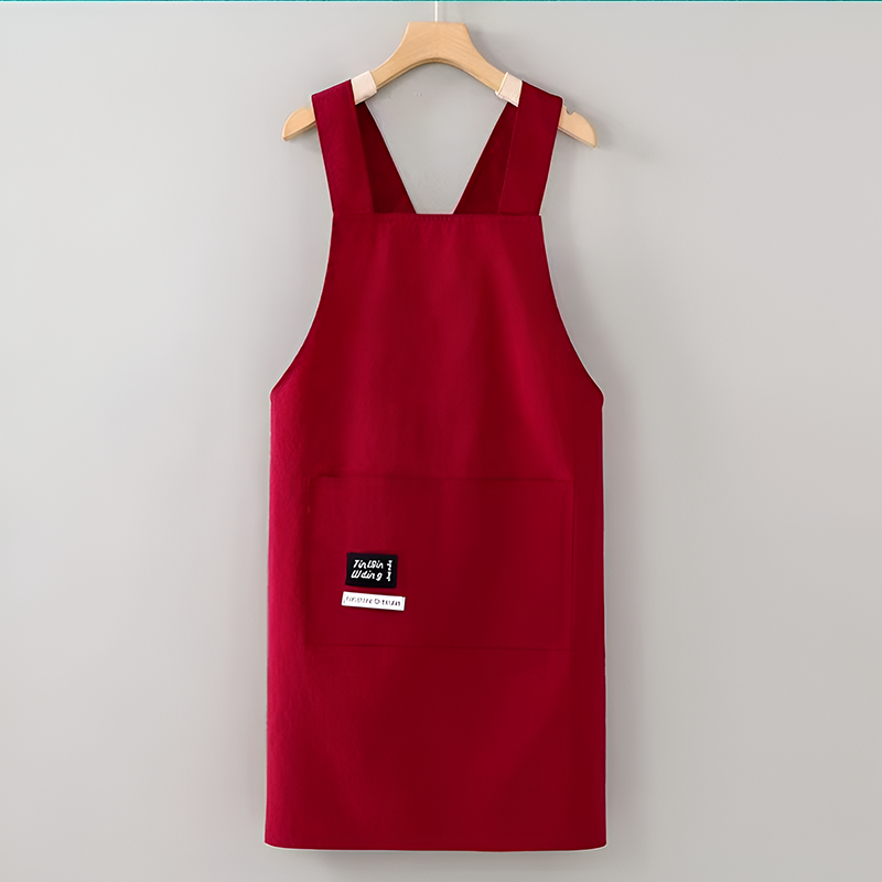 Splash-Proof Kitchen Apron – Fashionable Printed Cooking Workwear