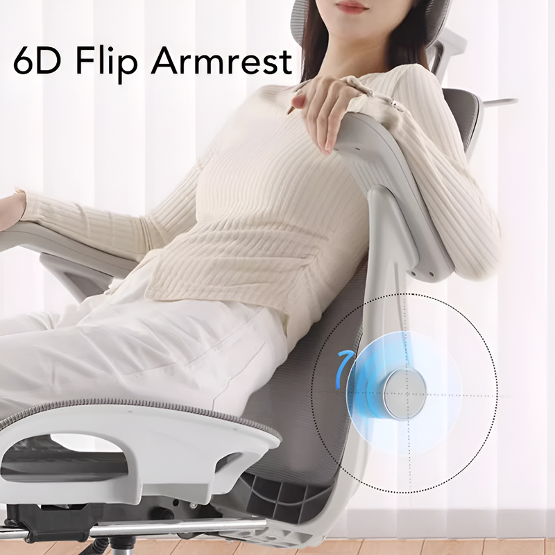 Ergonomic Mesh Office Chair with Headrest & Footrest – Reclining Computer Chair for Home Office & Gaming
