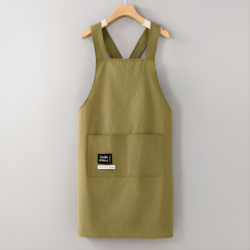 Splash-Proof Kitchen Apron – Fashionable Printed Cooking Workwear