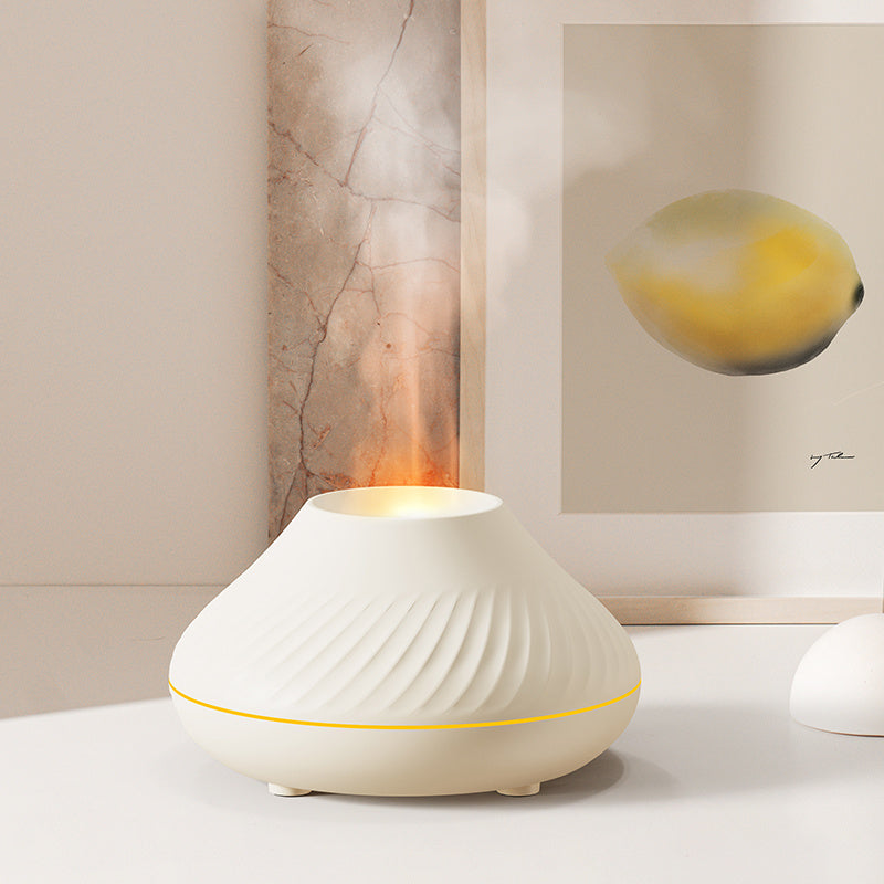 Flame Effect Aroma Diffuser – Humidifier with 3D Fire Light Display