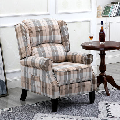 Mid Century Modern Upholstered Recliner Chair