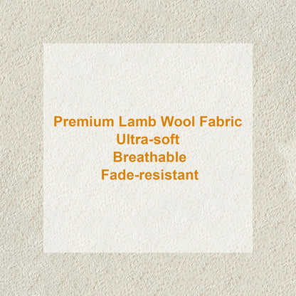 Modern Lamb Wool Fabric 3 Seater Sofa