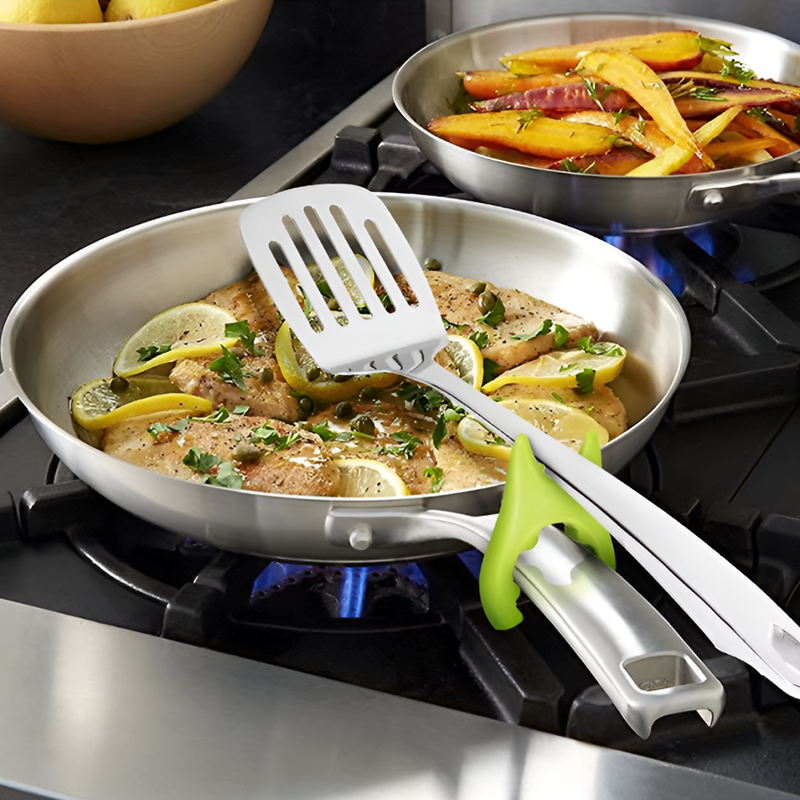 Anti-Spill Pot Clip - Silicone Lid & Spatula Holder