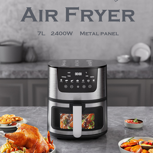 7 Litre Large Capacity Digital Air Fryer – Stainless Steel Basket & LCD Control Panel