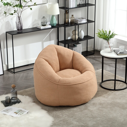 Modern Bean Bag Chair with Footrest – Comfy High-Density Foam Lounge Chair for Bedroom and Living Room