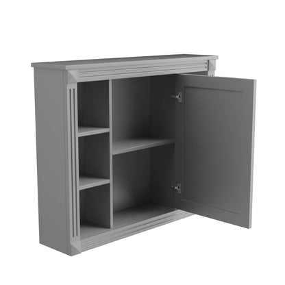 Wall Mounted Bathroom Storage Cabinet with Mirror – 8-Compartment Organizer for Toiletries & Essentials