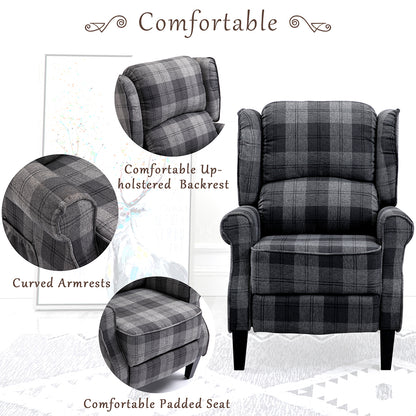 Mid Century Modern Upholstered Recliner Chair