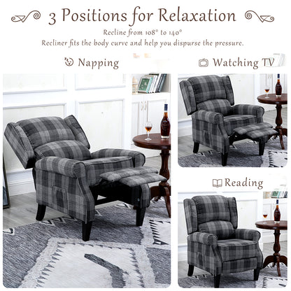 Mid Century Modern Upholstered Recliner Chair