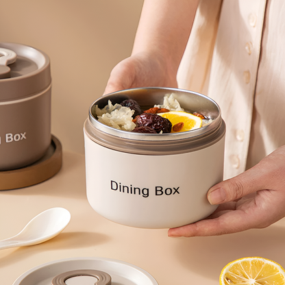 Stainless Steel Lunch Box – 350ml and 650ml - Brown, Beige, Blue