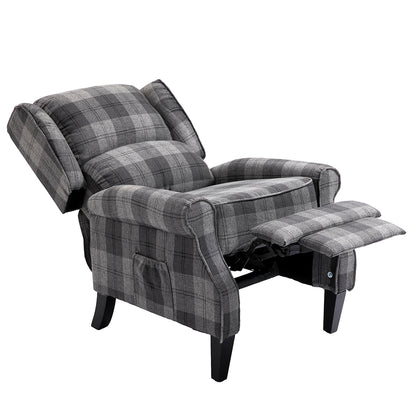 Mid Century Modern Upholstered Recliner Chair