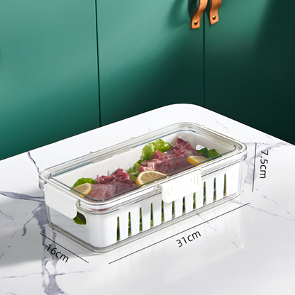 Multi-Compartment Food Storage Box – Airtight, Freezer-Safe Fruit & Vegetable Organizer (1 to 4 Compartments)