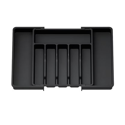 Adjustable Silverware Storage Box – Expandable 8-Compartment Drawer Organizer