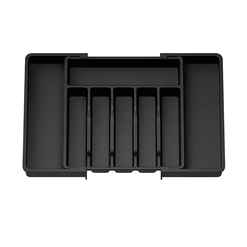 Adjustable Silverware Storage Box – Expandable 8-Compartment Drawer Organizer