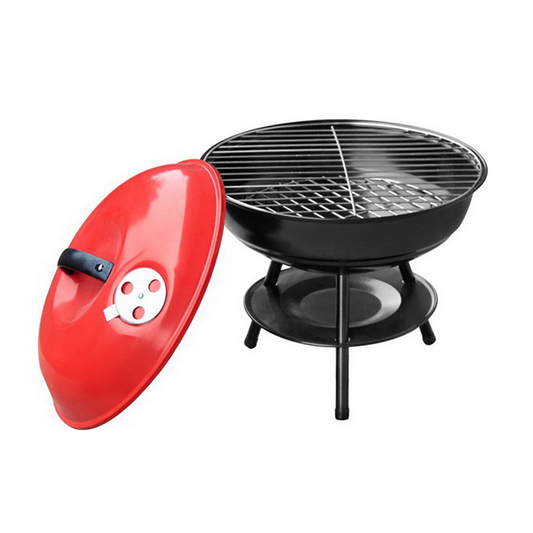 Small - Sized Portable Apple BBQ Grill – Compact Iron Charcoal Grill for Camping & Picnics (1–3 People)