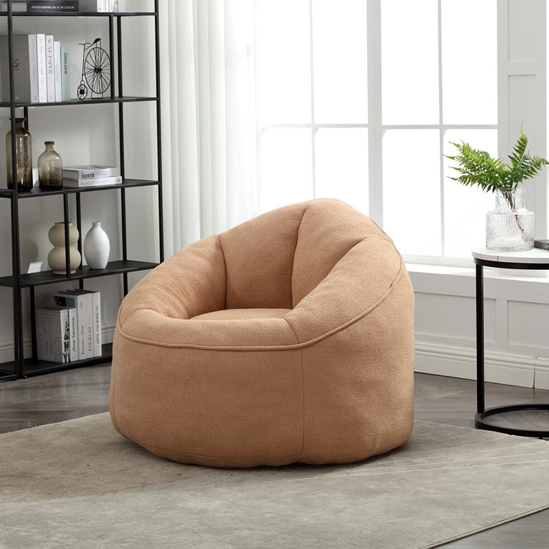 Modern Bean Bag Chair with Footrest – Comfy High-Density Foam Lounge Chair for Bedroom and Living Room