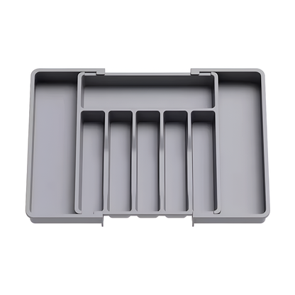 Adjustable Silverware Storage Box – Expandable 8-Compartment Drawer Organizer