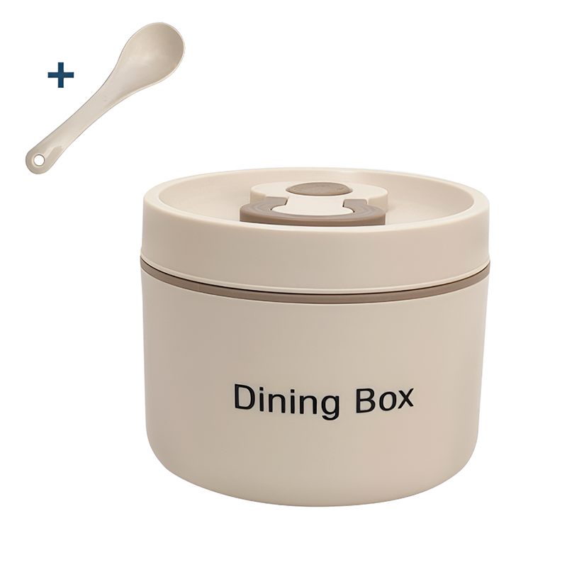 Stainless Steel Lunch Box – 350ml and 650ml - Brown, Beige, Blue